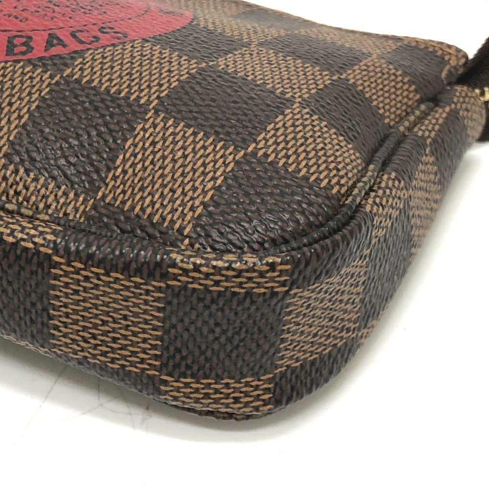 LOUIS VUITTON Authentic Brown Damier Canvas Pochette Pouch - Picture 6 of 12
